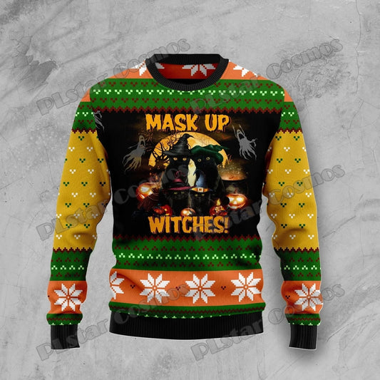 Halloween Ugly Knit Sweater Collection – Unisex 3D Print Pullover